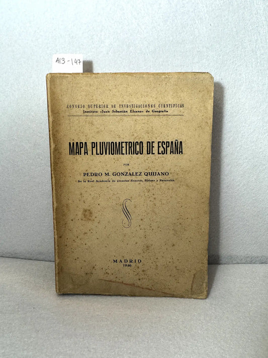 Mapa Pluviométrico de España.