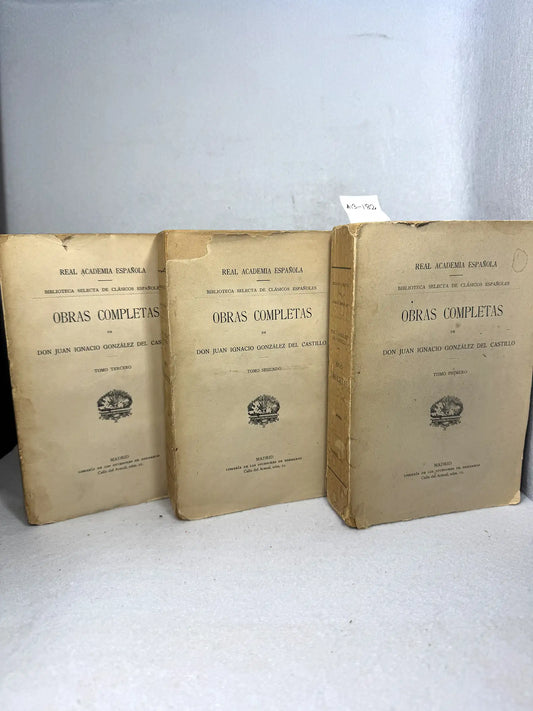 Obras Completas (tomos primero, segundo y tercero).