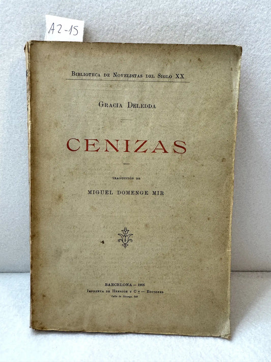 Cenizas. Traducción de Miguel Fomente Mir.