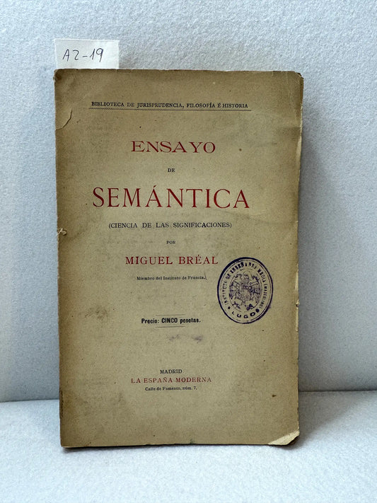 Ensayo de semántica (ciencia de las significaciones).