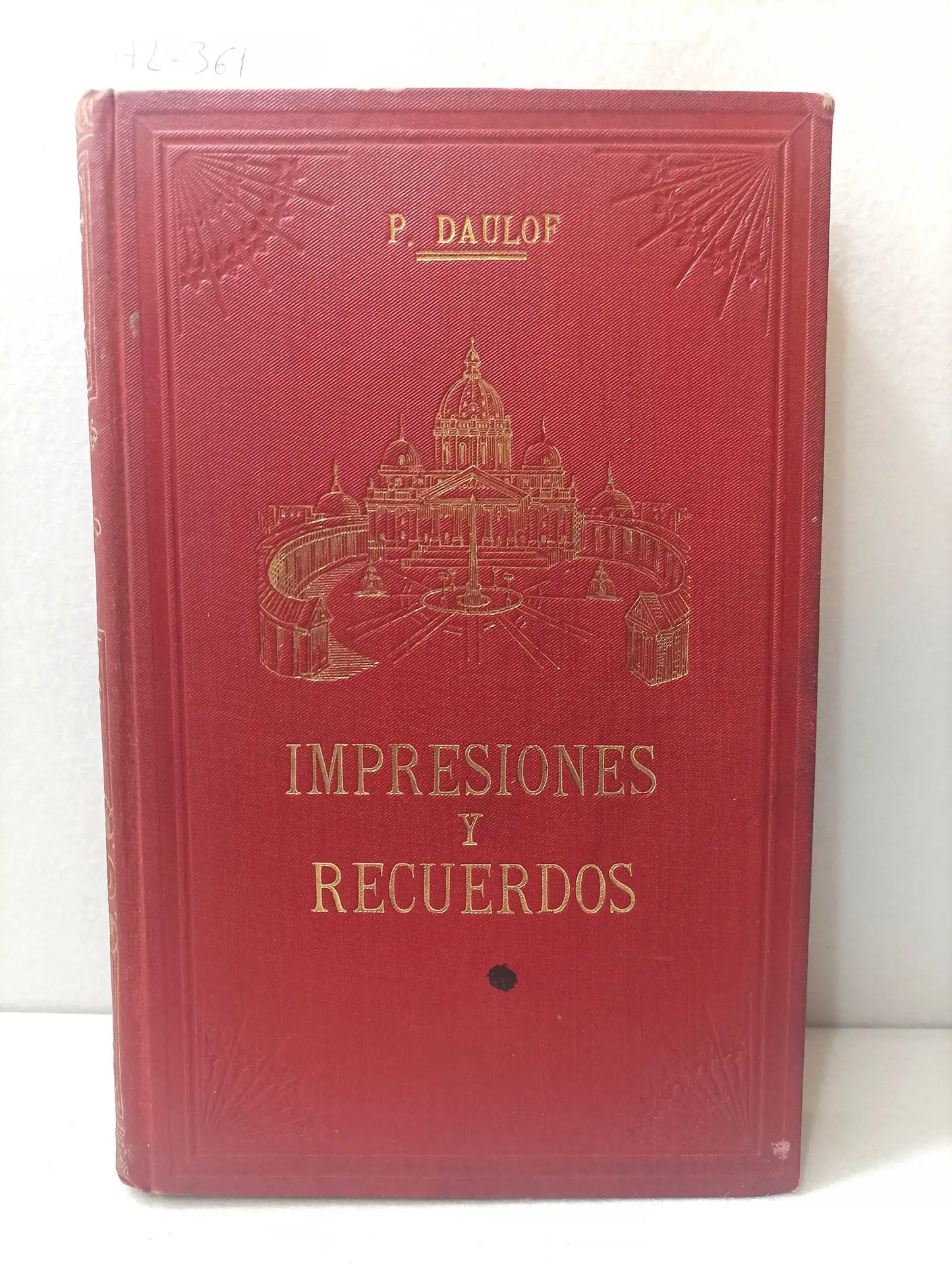 Impresiones y recuerdos. Crónica de peregrinación burgalesa á [en] Roma (1904). Prólogo de R. P. Juan Mª Jiménez.