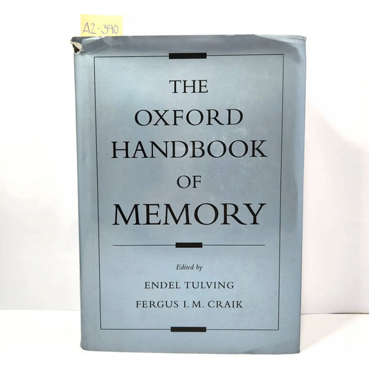 The Oxford Handbook of Memory.
