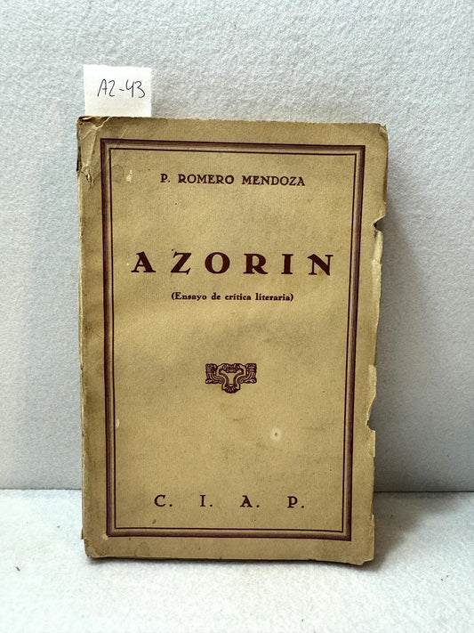 Azorín (ensayo de crítica literaria).