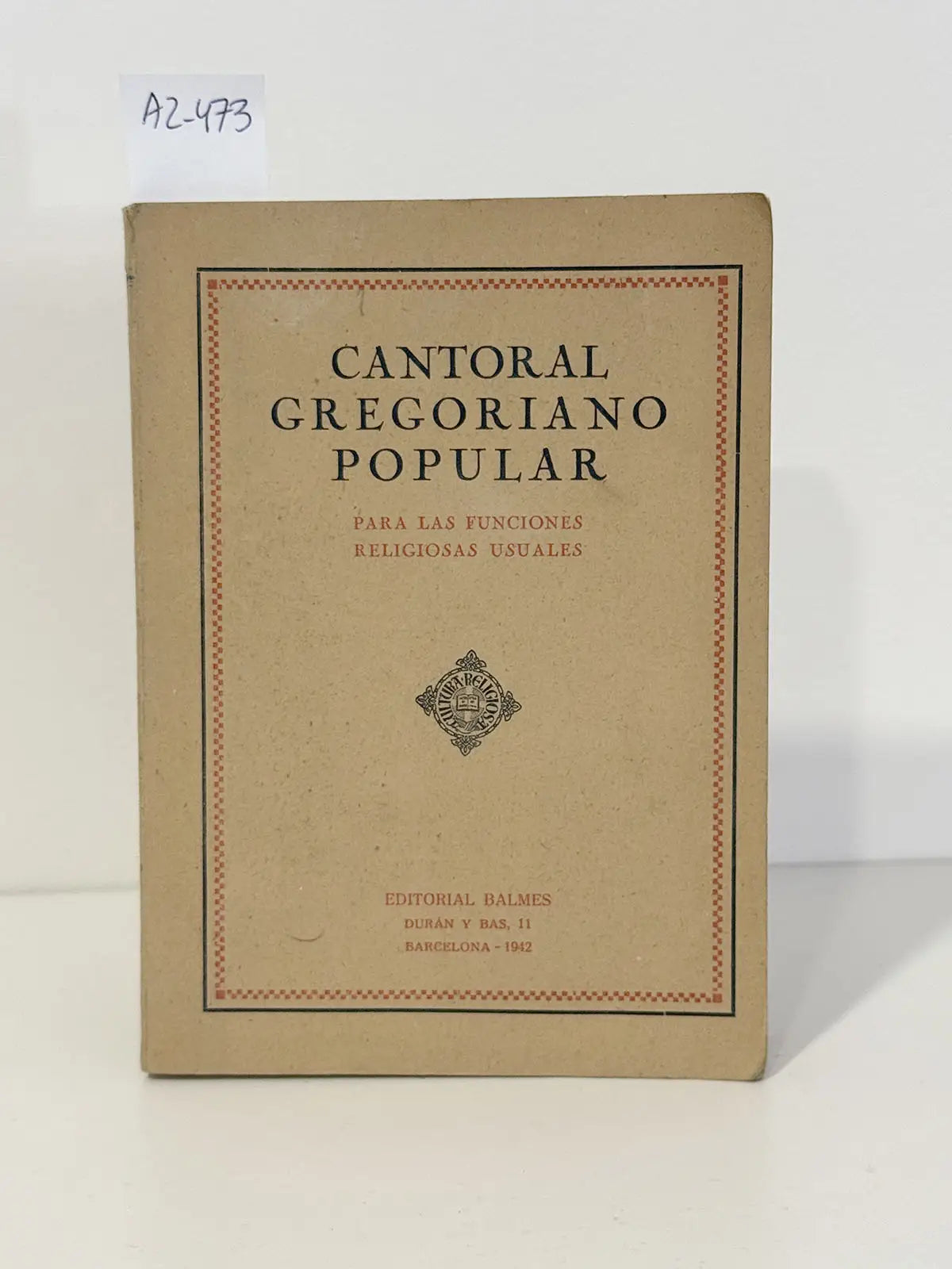 Cantoral Gregoriano Popular.