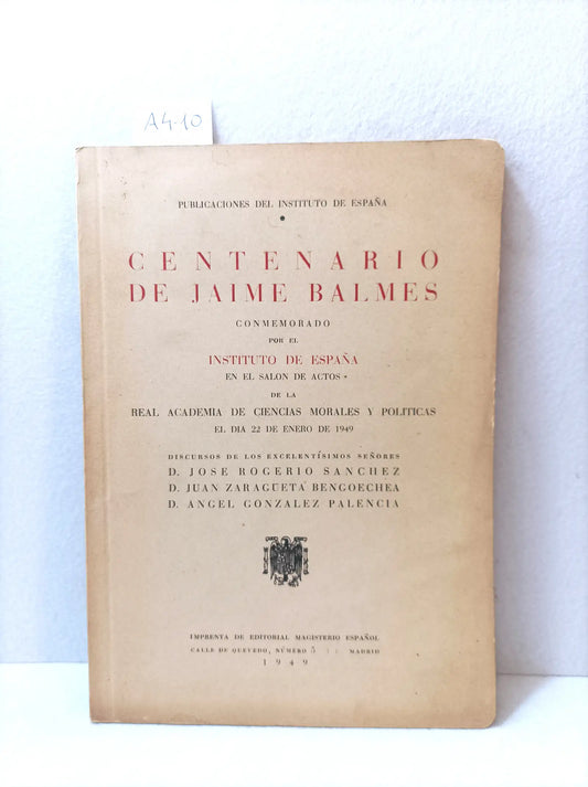 Centenario de Balmes.