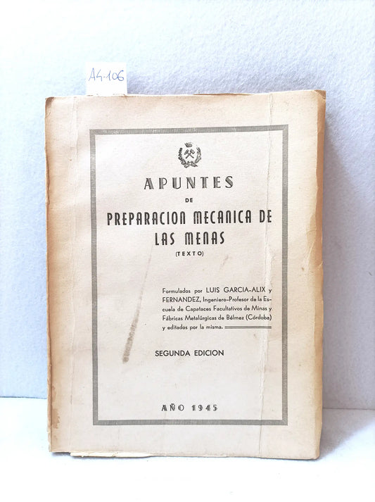 Apuntes de preparación mecánica de las menas.