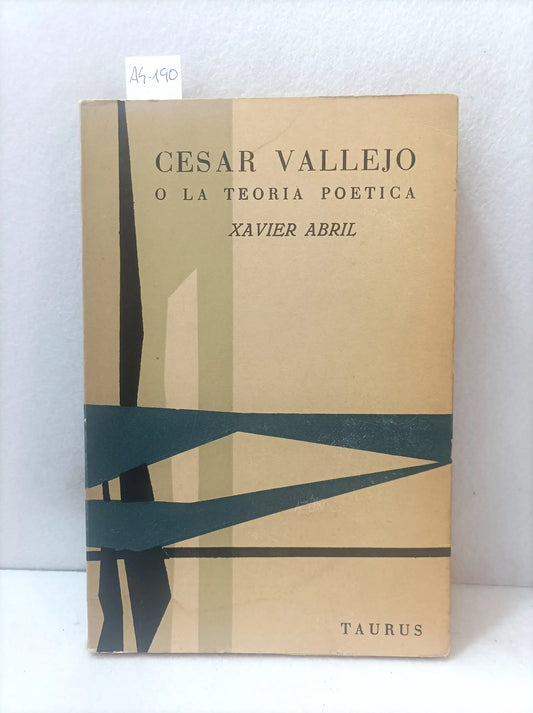 César Vallejo o la teoría poética.