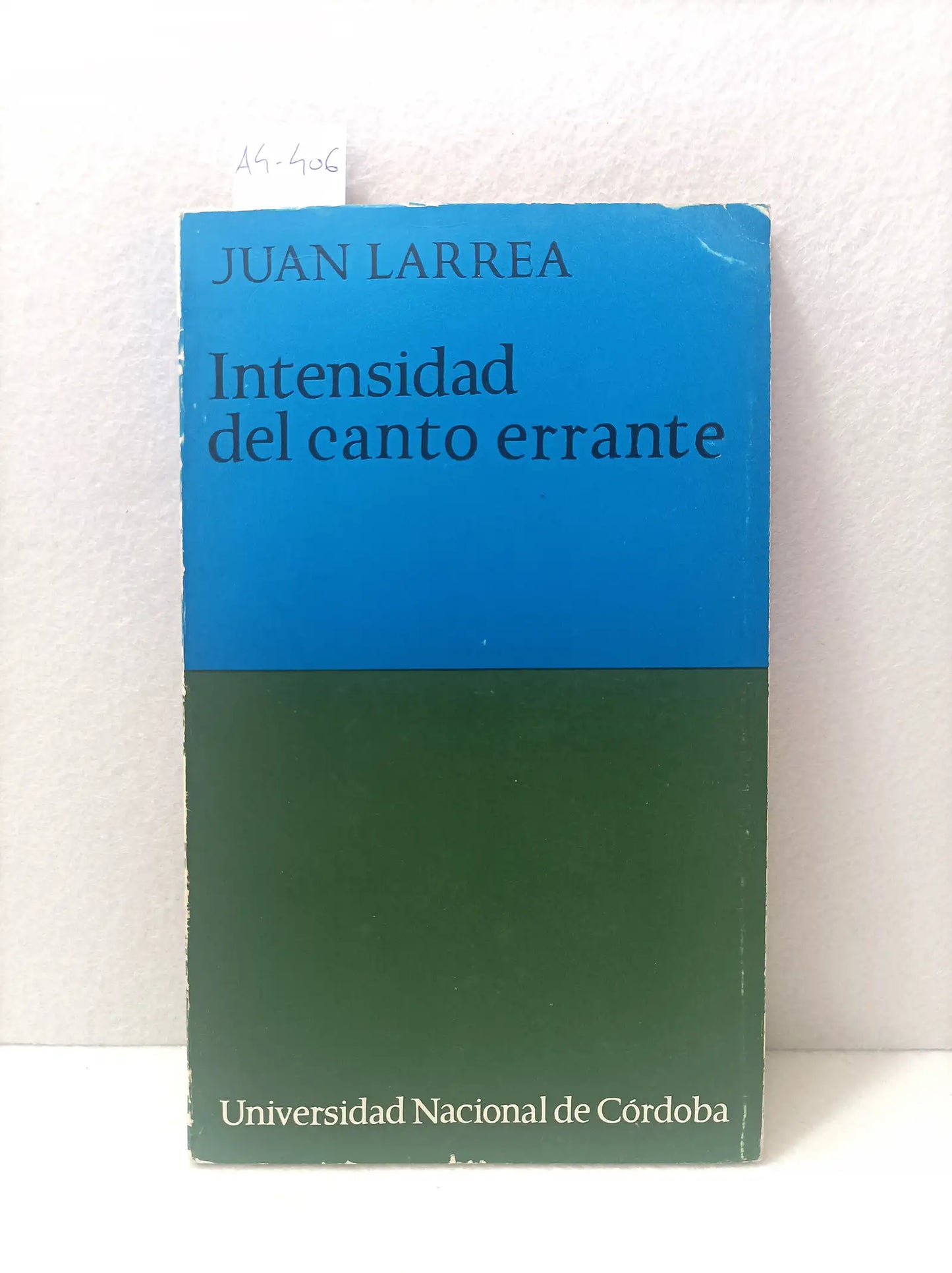Intensidad del canto errante.