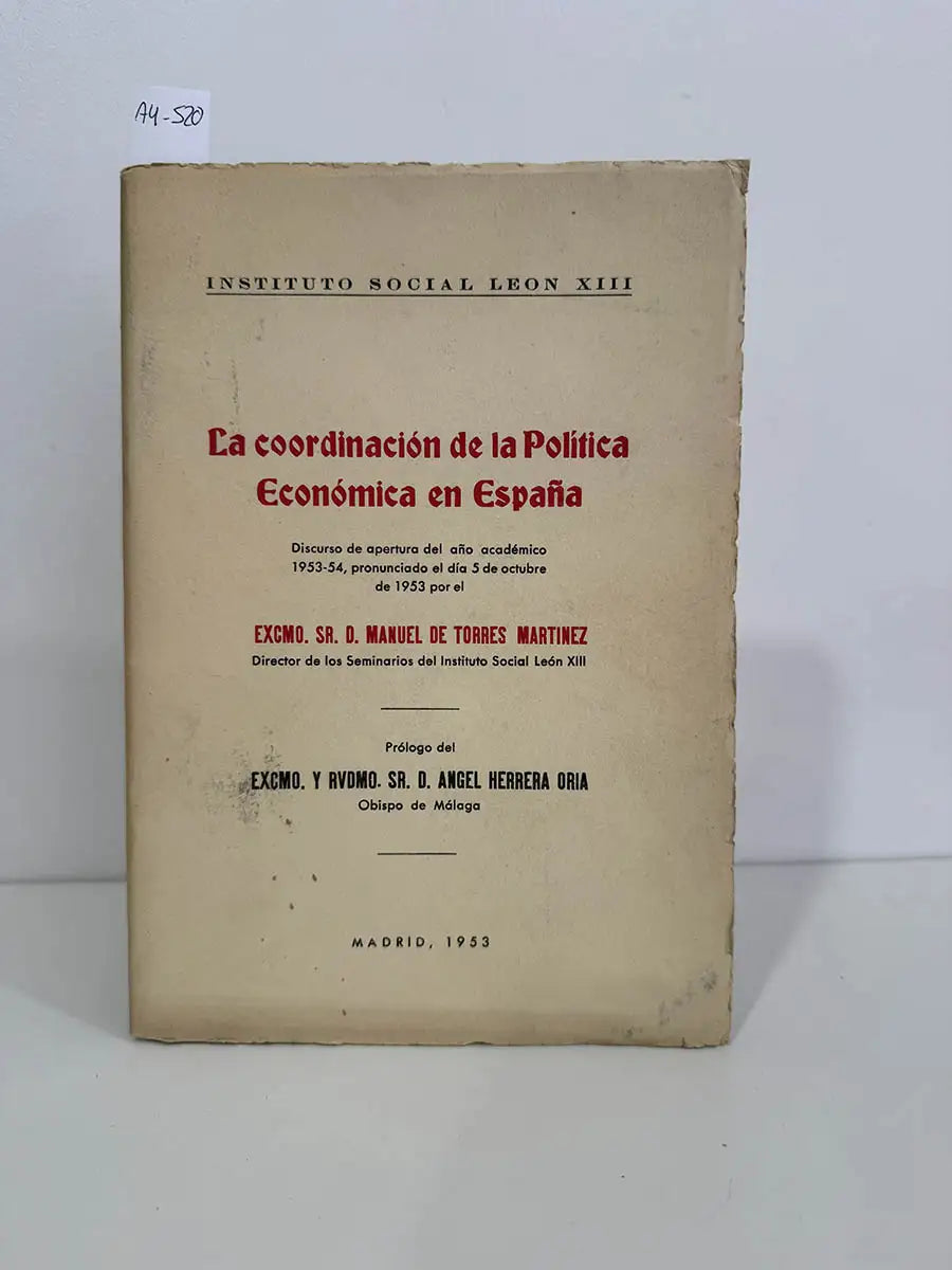 La coordinación de la politica económica en España.