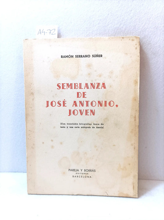 Semblanza de José Antonio, jovén.