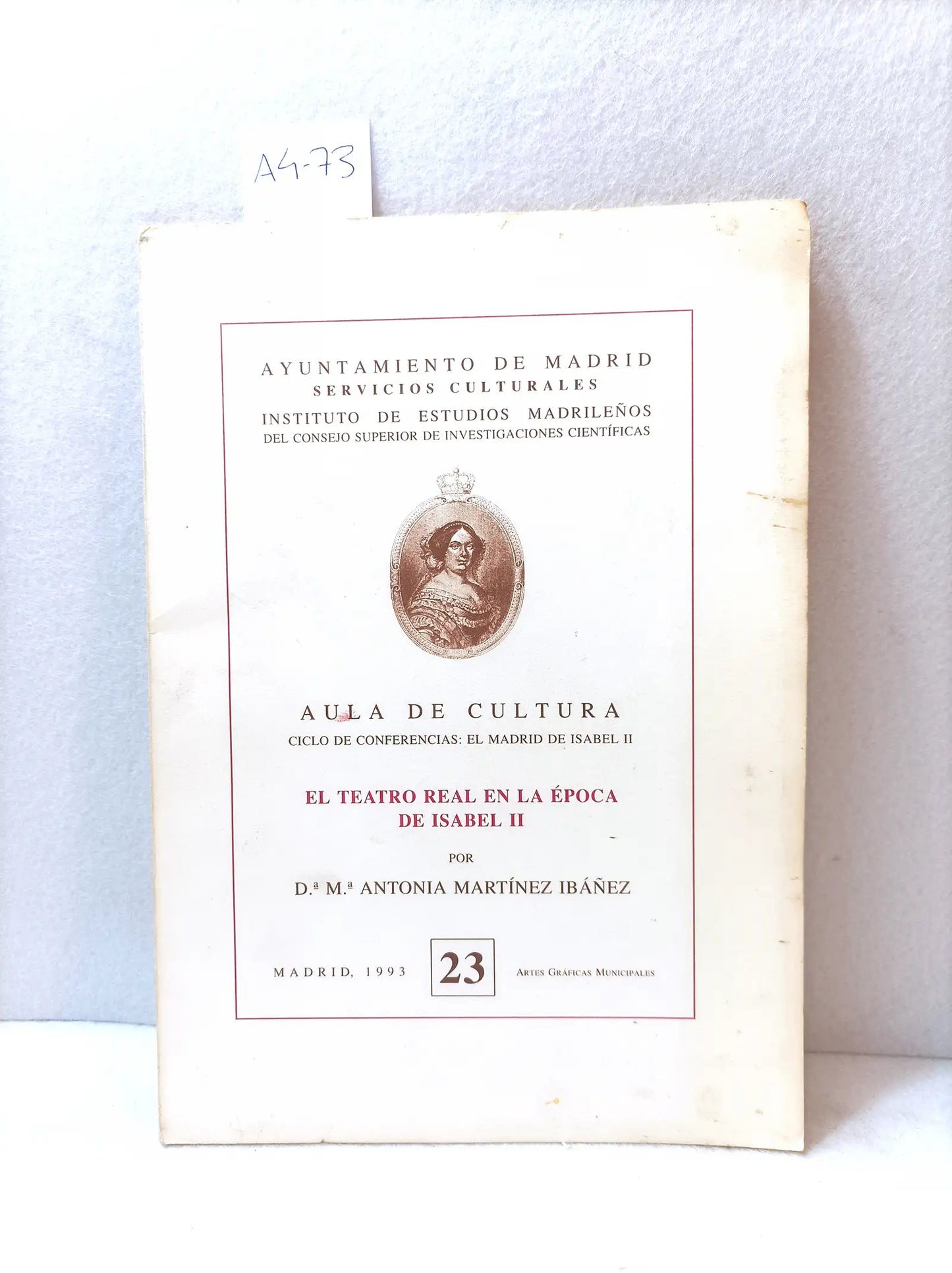 El teatro real en la época de Isabel II.