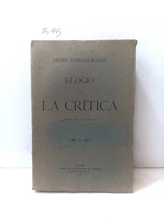 Elogio de la crítica.