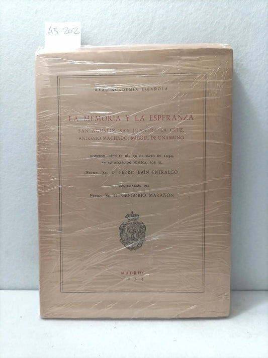 La memoria y la esperanza. (ver título completo en fotografía).