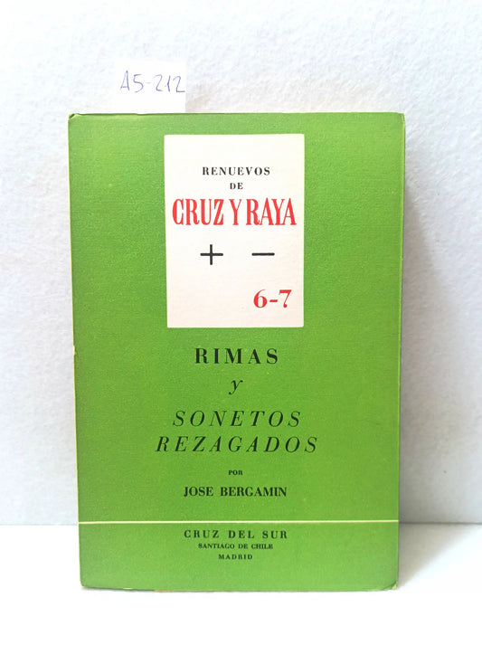 Rimas y sonetos rezagados.