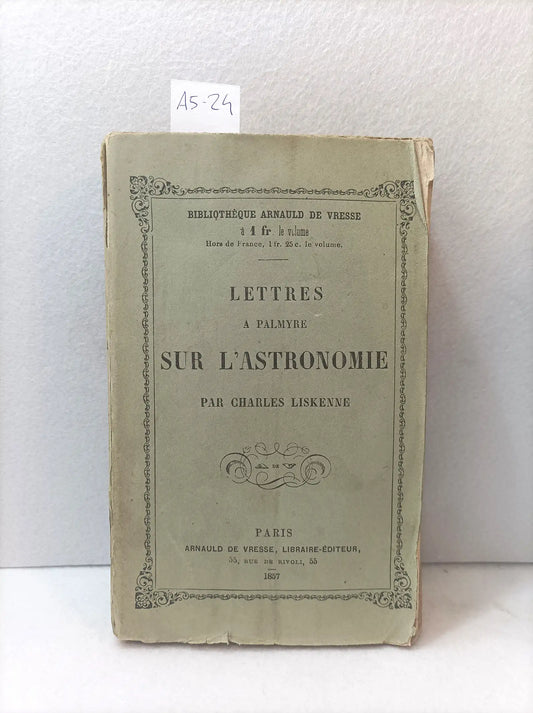 Letters a palmyre sur l´astronomie.