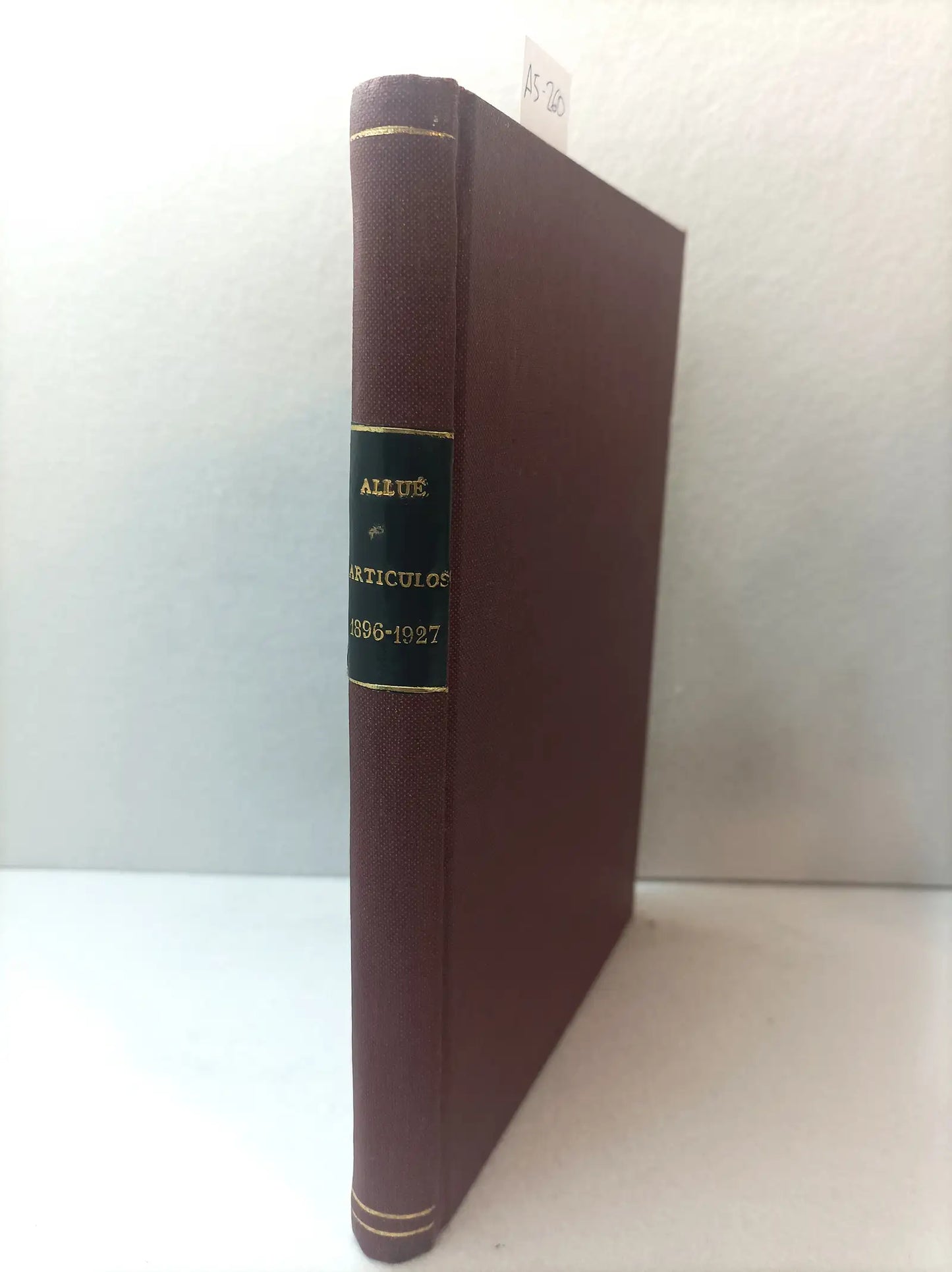 Artículos (1896-1927).