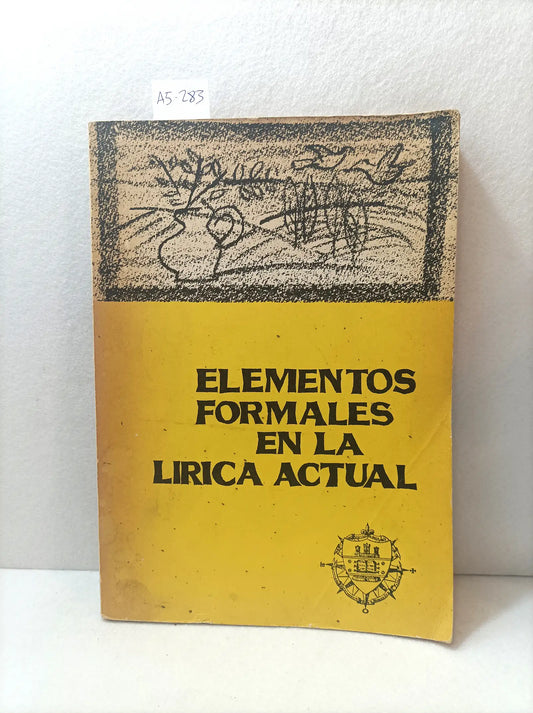 Elementos formales en la lírica actual.
