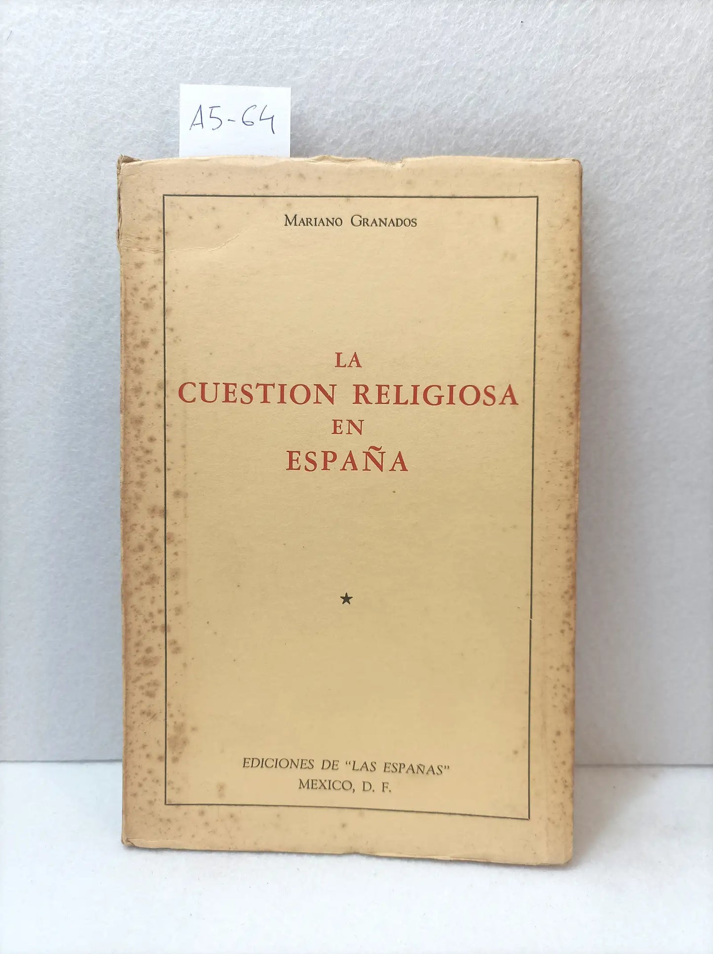 La cuestión religiosa en España.