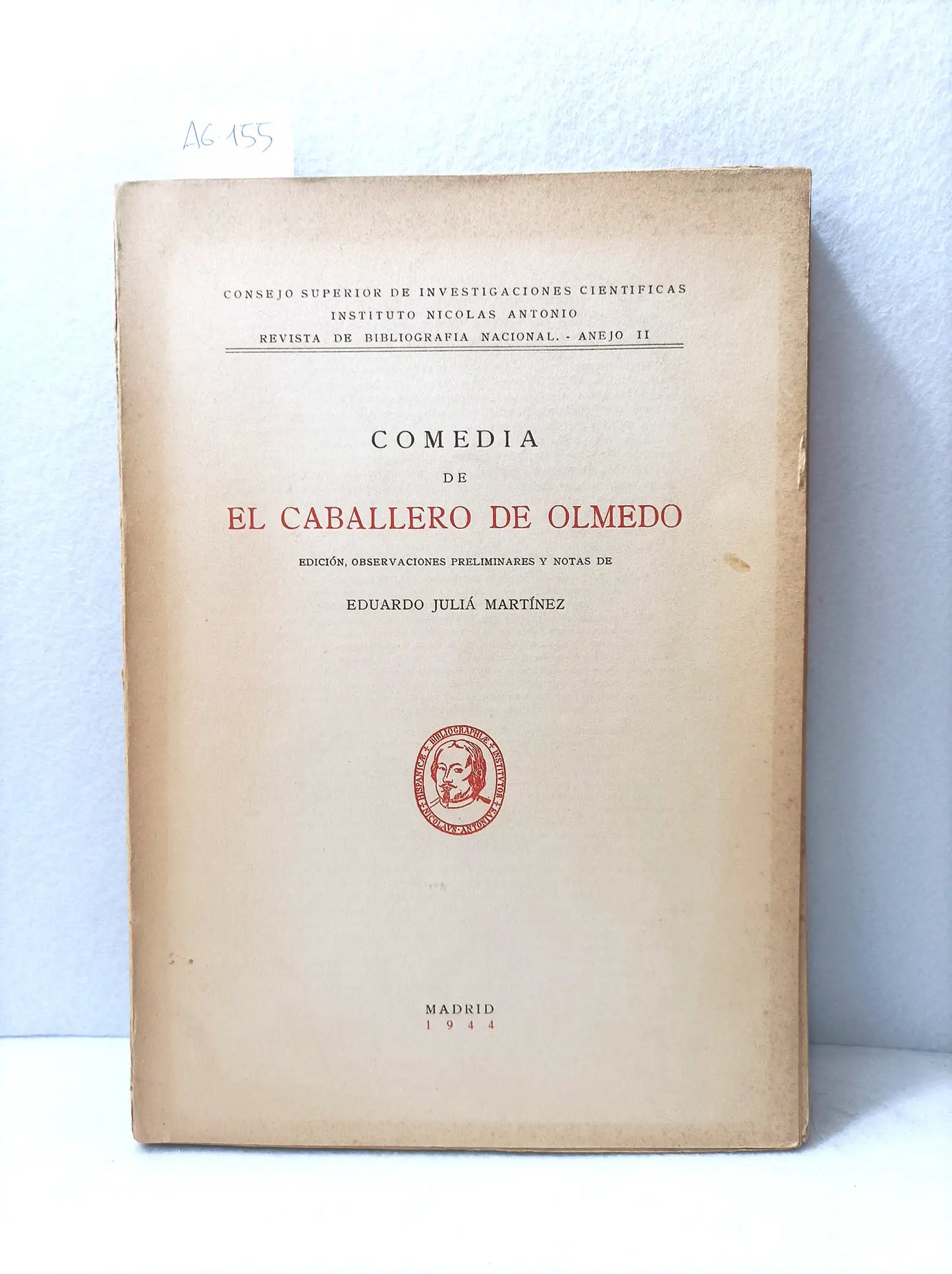 Comedia de el caballero de Olmeda.