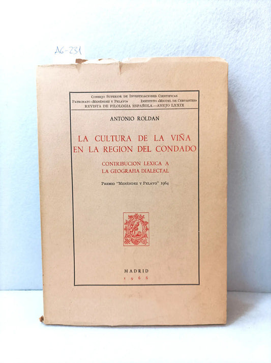 La cultura de la viña en la regíon del condado.