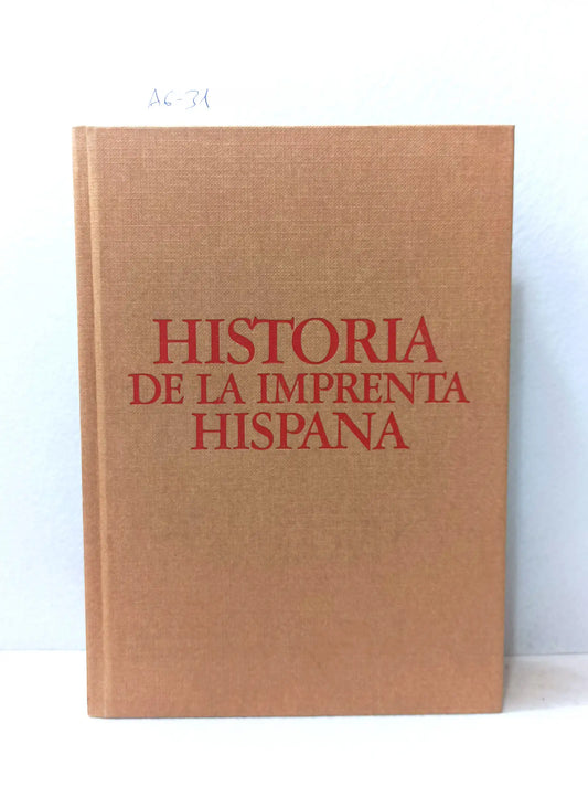 Historia de la imprenta hispana.