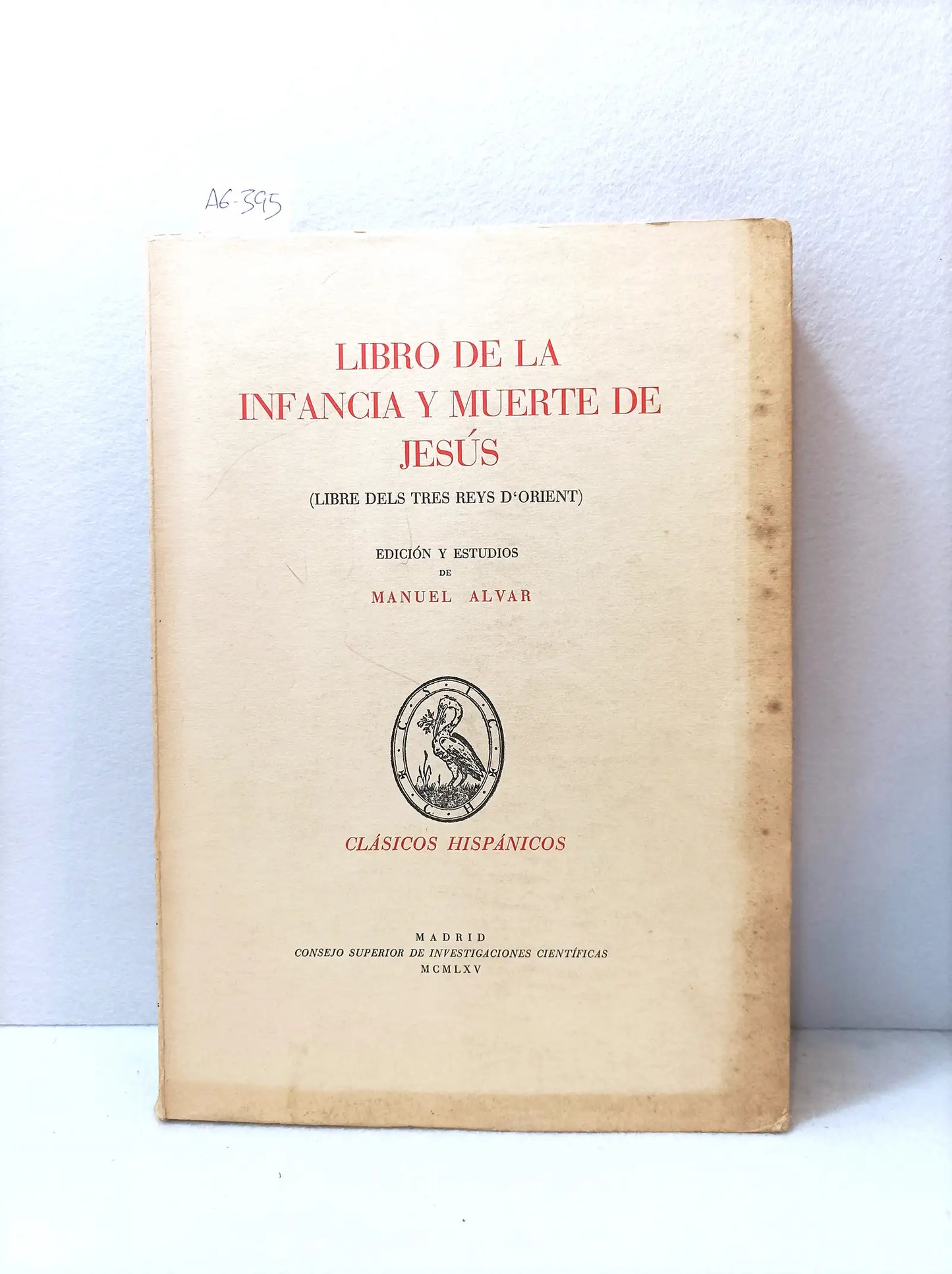Libro de la infancia y muerte de Jesús (libre dels tres reys d´Orient).