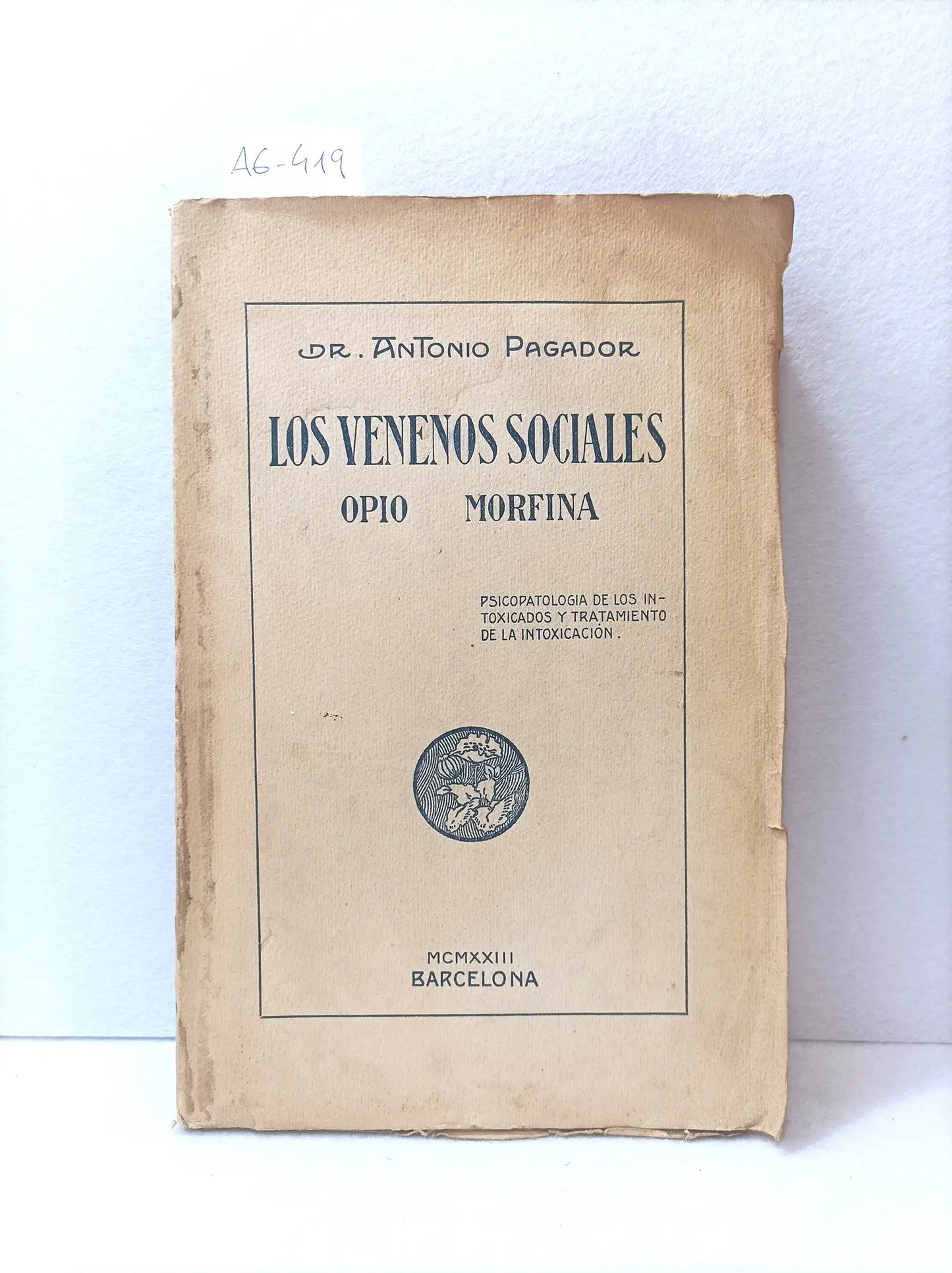 Los venenos sociales. Opio. Morfina.