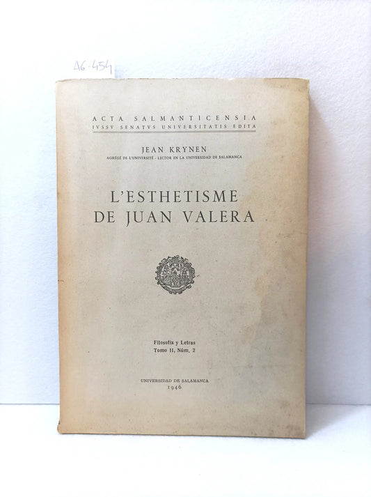 L´esthetisme de Juan Valera.
