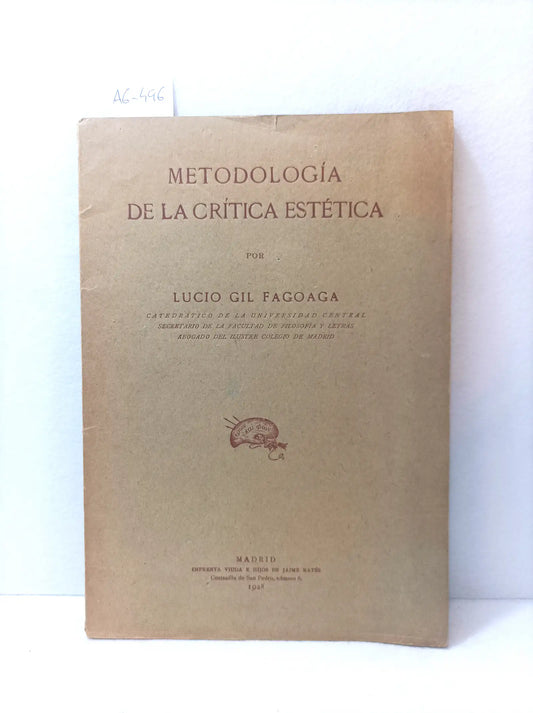 Metodología de la crítica estética.