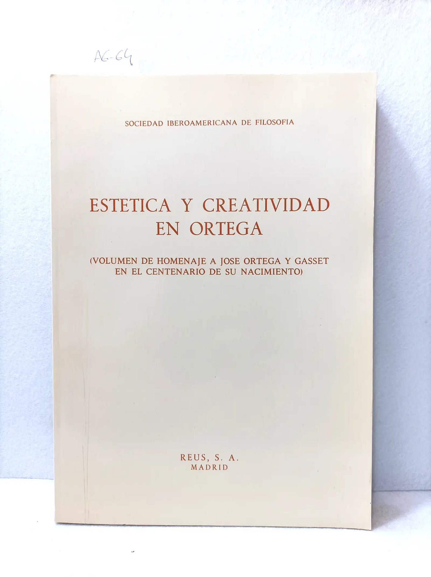 Estética y creatividad en Ortega.