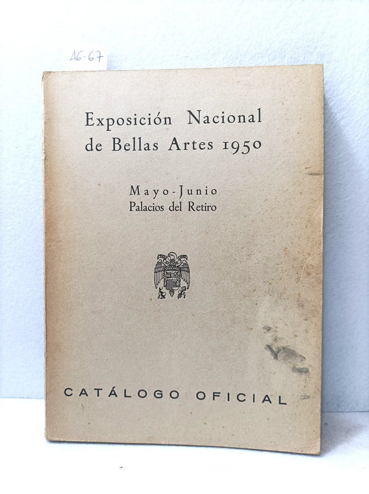 Catálogo oficial de la Exposición Nacional de Bellas Artes de 1950.