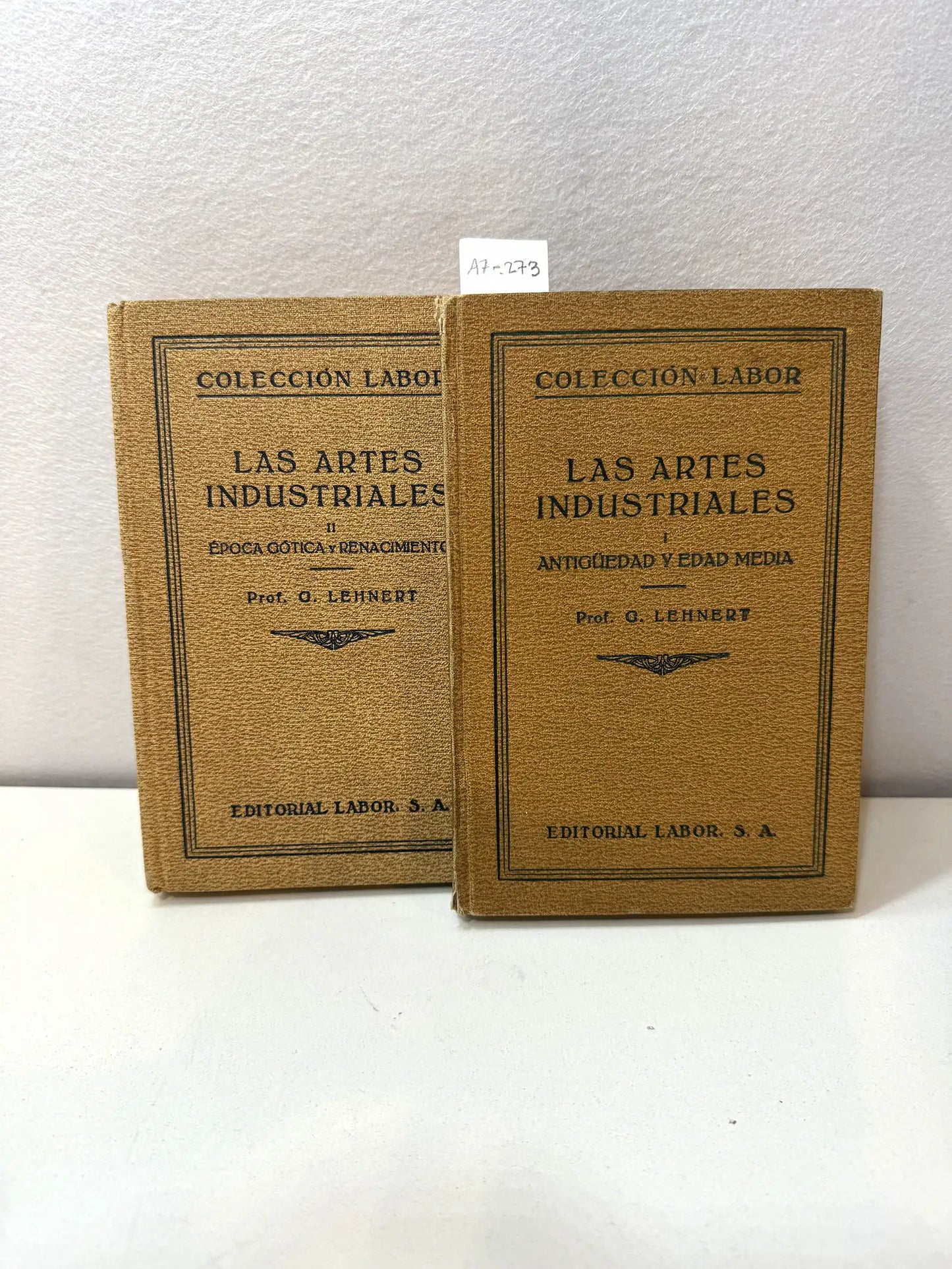 Historia de las Artes Industriales (tomos I y II).