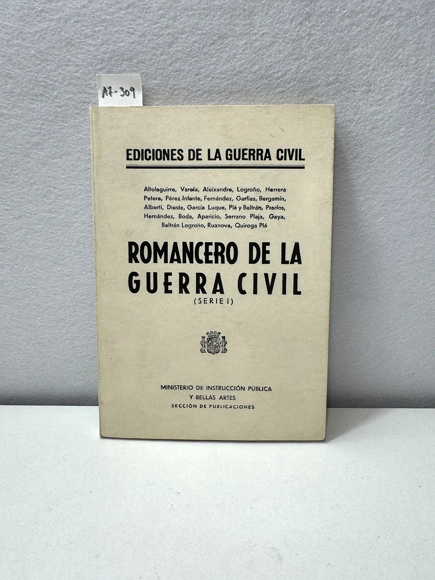 Romancero de la guerra civil. (Serie I).