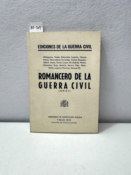 Romancero de la guerra civil. (Serie I).