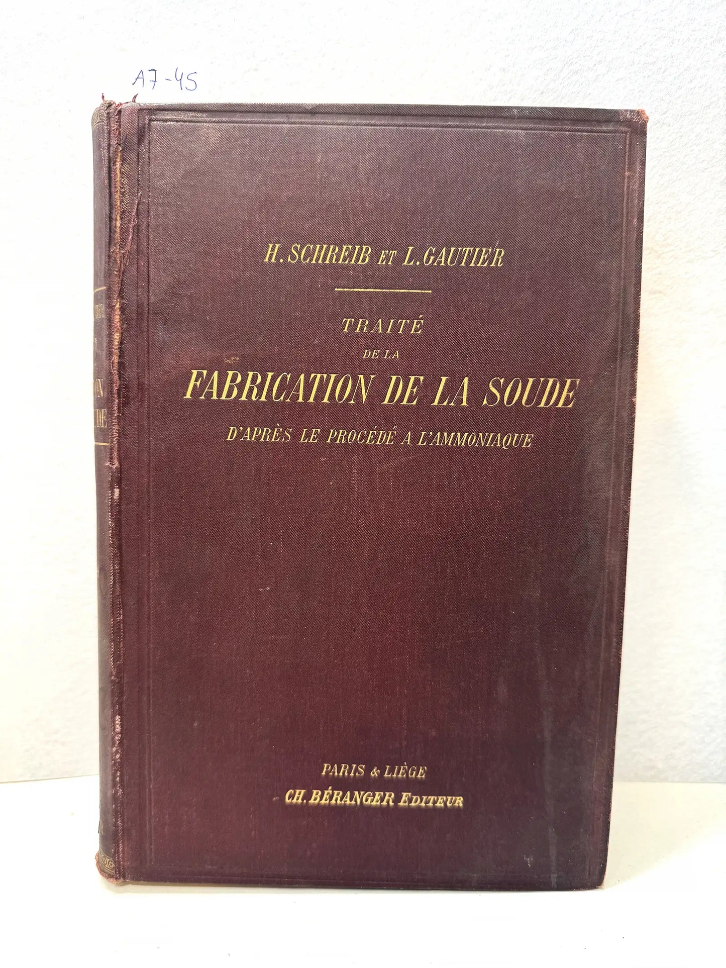 Tratté de la fabrication de la soude.