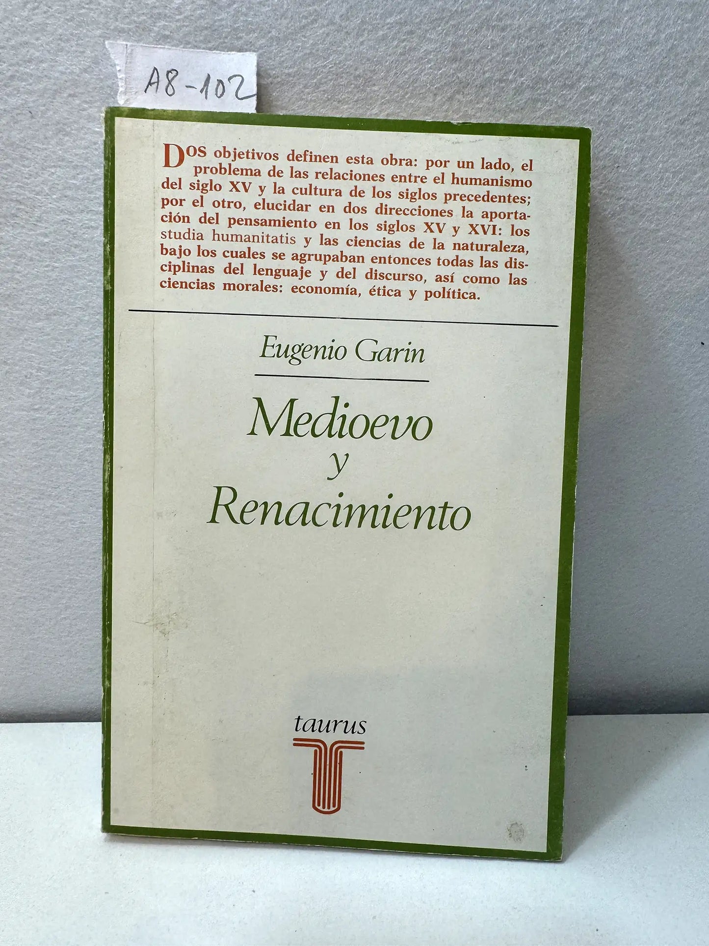 Medioevo y Renacimiento. Estudios e investigaciones.