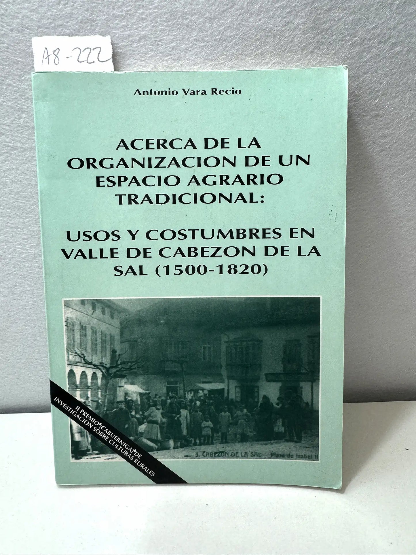 Acerca de la organización de un espacio agrario tradicional: usos y costumbres en Valle de Cabezón de la Sal (1500-1820) .