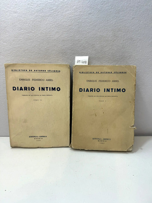 Diario íntimo (tomos I y II).