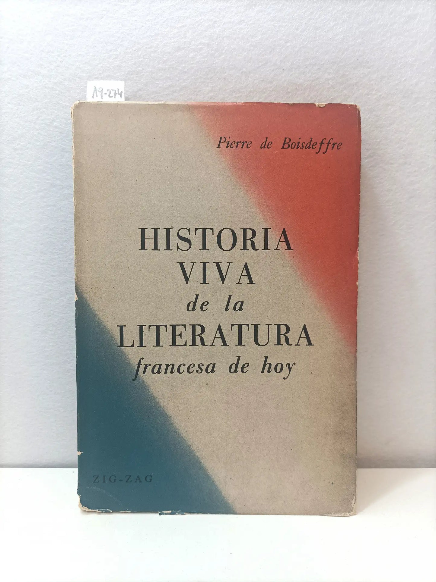 Historia viva de la literatura francesa de hoy (1938-1958).