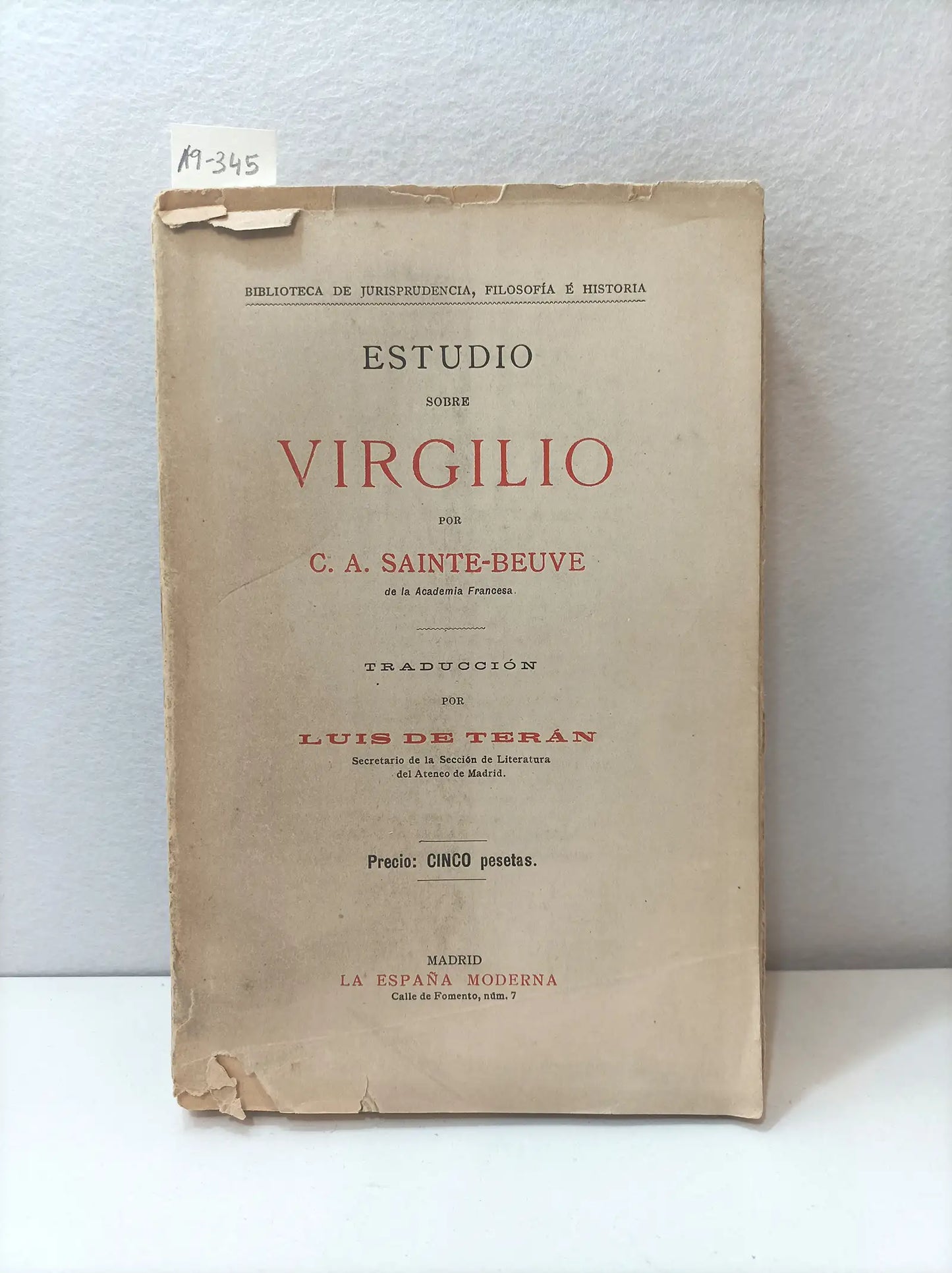 Estudio sobre Virgilio.