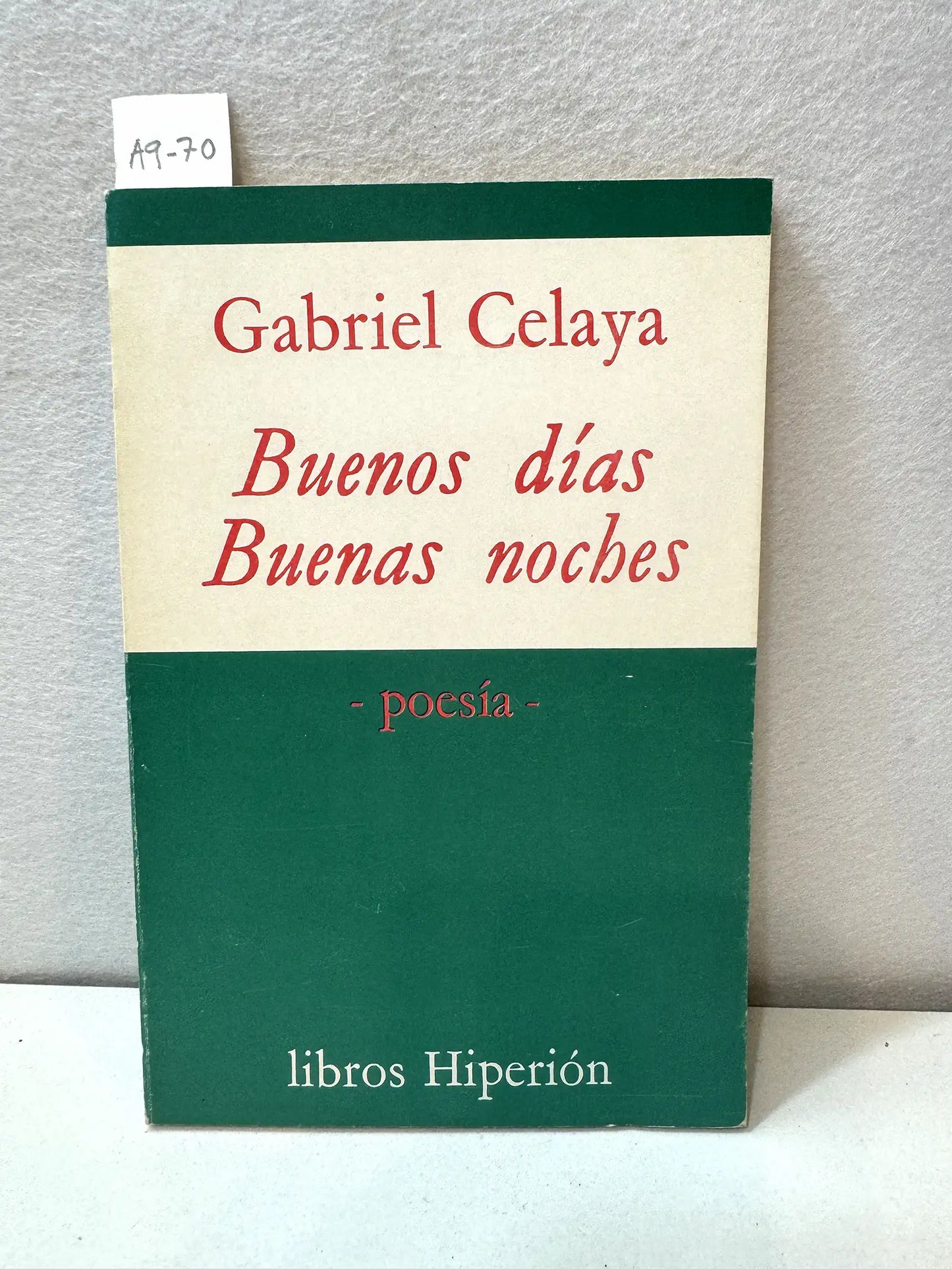 Buenos días, buenas noches.