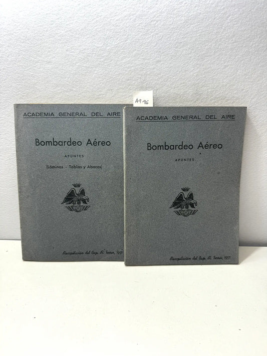 Bombardeo aéreo (dos volúmenes) 1/ Apuntes 2/ Apuntes (Láminas - Tablas y Ábacos).