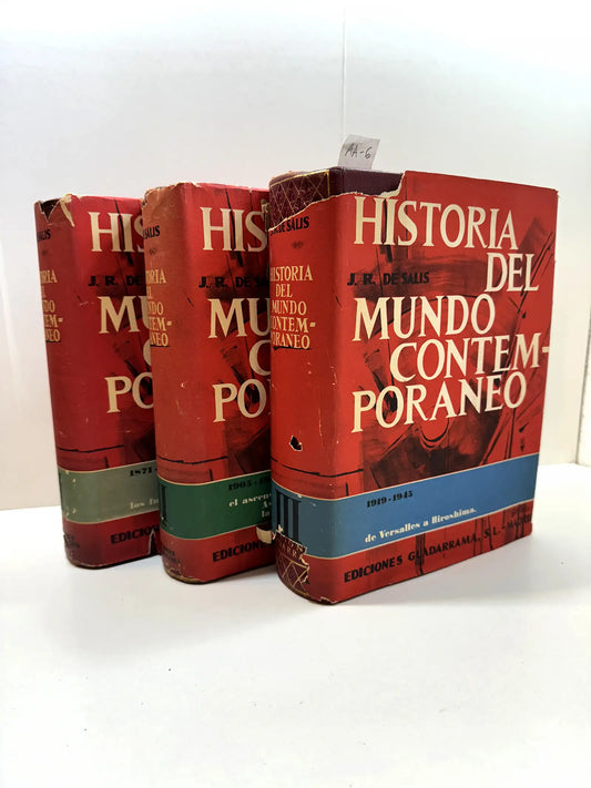 Historia del mundo contemporáneo (3 tomos).