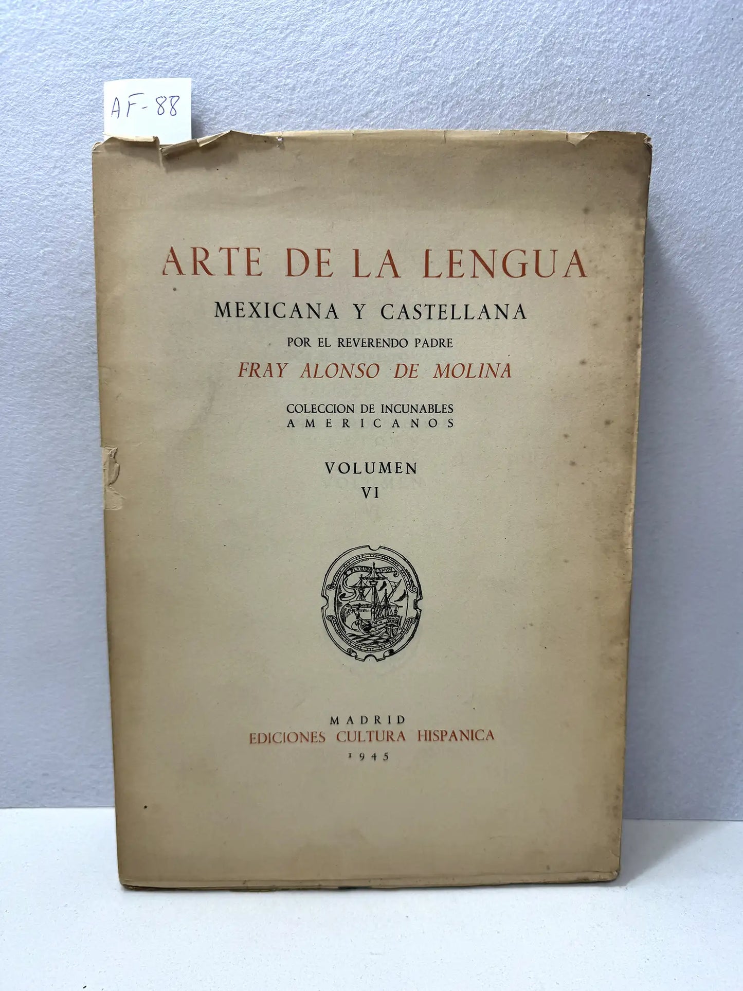 Arte de la lengua mexicana y castellana.