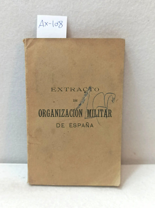 Datos relativos a la organización mando y distribución del ejército y al presupuesto de guerra -1896-.