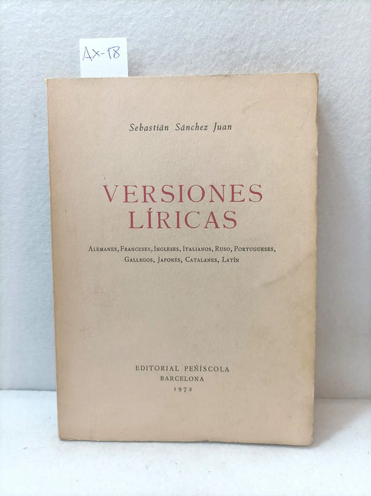 Versiones líricas.