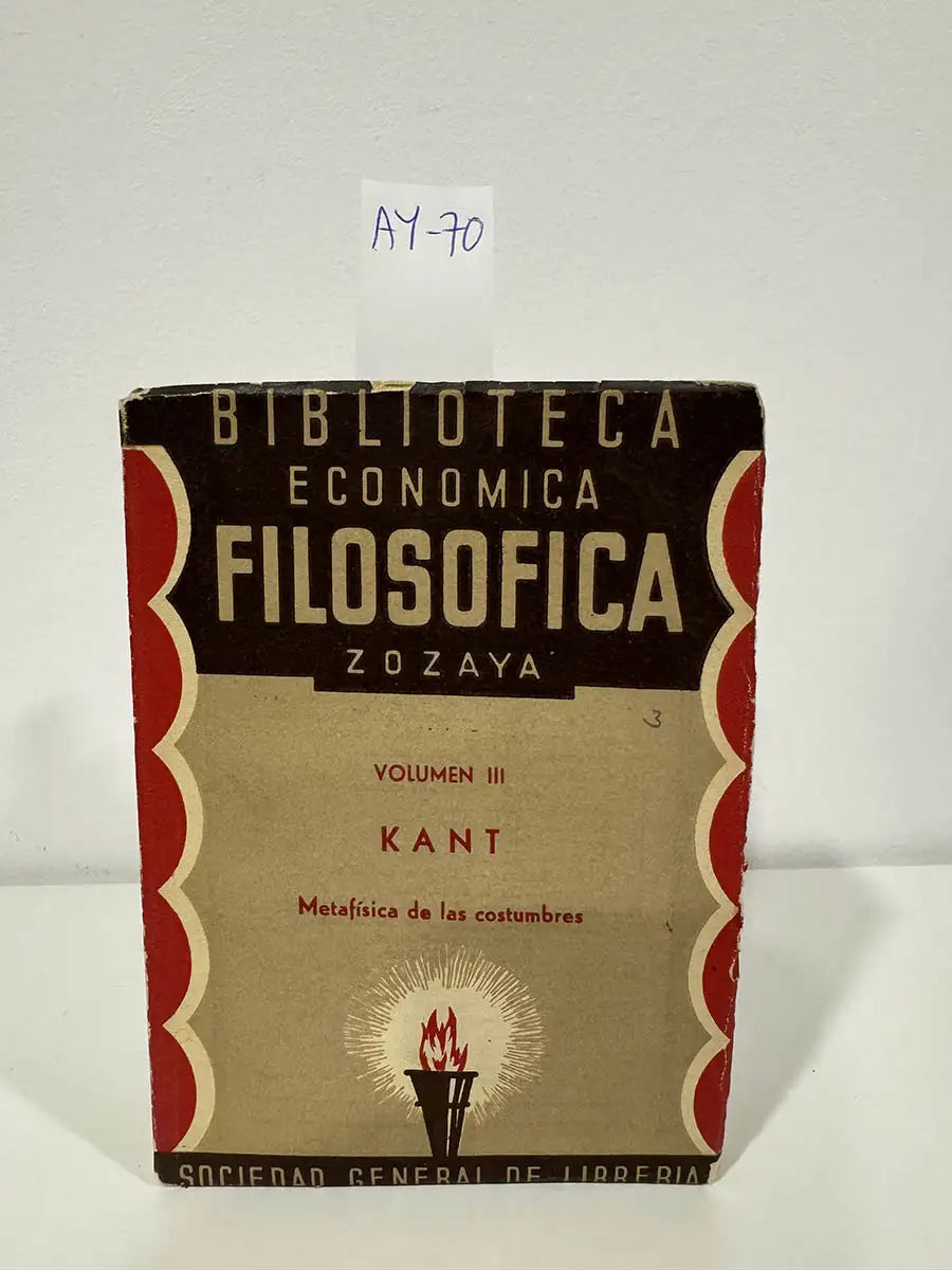 Metafísica de las costumbres.