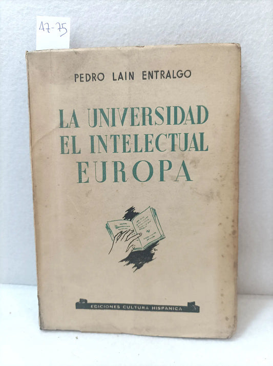 La universidad. El intelectual. Europa.