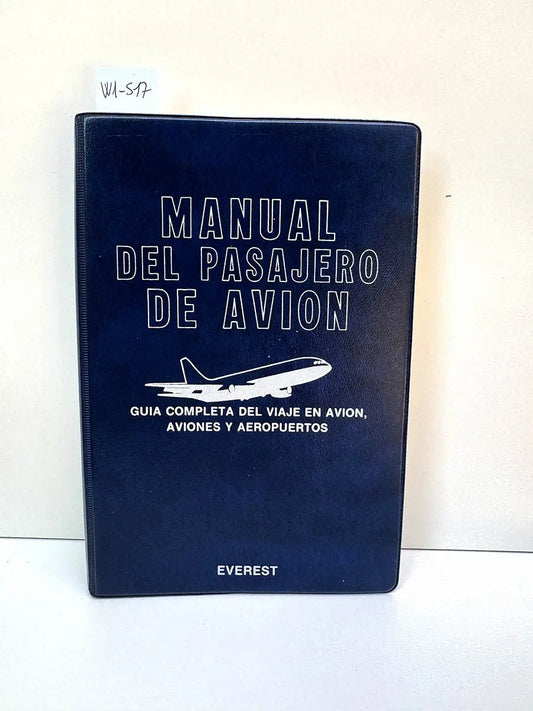 Manual del pasajero en avión.