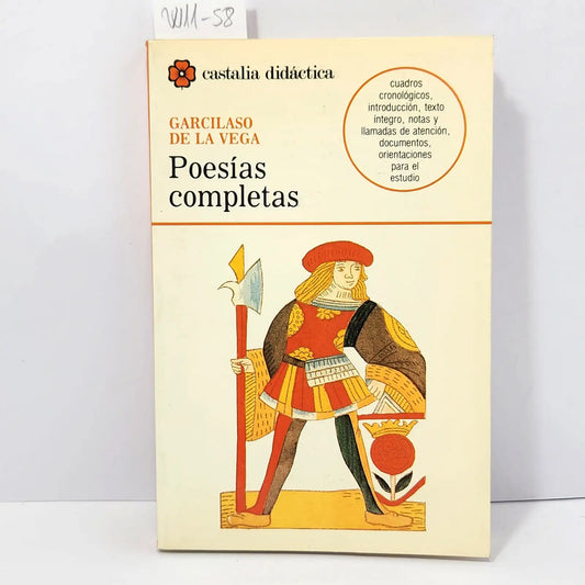 Poesías completas. — VEGA, Garcilaso de la.